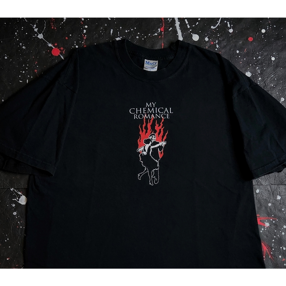 My Chemical Romance men's vintage retro Military Ball 2004 concert tee size XL